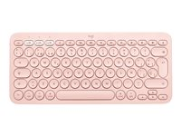 Logitech K380 Multi-Device Bluetooth Keyboard - tangentbord - nordiskt (danska/finska/norska/svenska) - rosa 920-010402