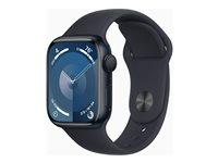 Apple Watch Series 9 (GPS) - midnattsaluminium - smart klocka med sportband - midnatt - 64 GB MR8X3KS/A
