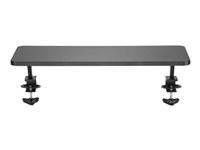 StarTech.com Monitor Riser Stand - Clamp-on Monitor Shelf for Desk - Extra Wide 25.6" (65 cm) For up to 34" Monitors - Black (MNRISERCLMP) monteringssats - för Bildskärm - svart MNRISERCLMP