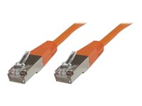 MicroConnect nätverkskabel - 25 cm - orange SSTP60025O