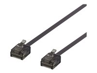 DELTACO patch-kabel - 1 m - svart UUTP-2027