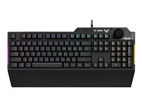 ASUS TUF Gaming K1 - tangentbord - Nordisk - svart Inmatningsenhet 90MP01X0-BKNA00