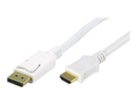DELTACO adapterkabel - DisplayPort / HDMI - 2 m DP-3021