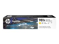 HP 981X - Lång livslängd - gul - original - PageWide - bläckpatron L0R11A