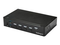 StarTech.com HDMI KVM-switch med 4 portar - USB 3.0 - 1080p - omkopplare för tangentbord/video/mus/USB - 4 portar - rackmonterbar SV431HDU3A2