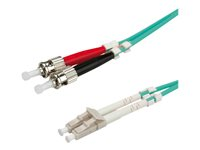 Roline Fibre Optic Jumper Cable - nätverkskabel - 0.5 m - turkos 21.15.8720