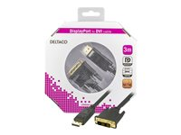 DELTACO DisplayPort-kabel - 3 m DP-2030-K