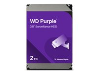 WD Purple Surveillance WD23PURZ - hårddisk - 2 TB - SATA 6Gb/s WD23PURZ