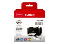 Canon PGI-1500 BK/C/M/Y Multipack - 4-pack - svart, gul, cyan, magenta - original - bläcktank 9218B005
