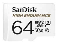 SanDisk High Endurance - flash-minneskort - 64 GB - mikroSDXC UHS-I SDSQQNR-064G-GN6IA