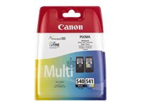 Canon PG-540 / CL-541 Multipack - 2-pack - svart, färg (cyan, magenta, gul) - original - bläcktank 5225B007