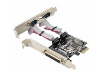 MicroConnect - parallellt/seriellt kort - PCIe 2.0 - parallell x 1 + seriell x 2 MC-PCIE-MCS1P2S