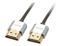 Lindy CROMO Slim High Speed HDMI Cable with Ethernet - HDMI-kabel med Ethernet - 1 m 41671