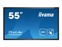 iiyama ProLite T5562AS-B1 55" Klass (54.6" visbar) LED-bakgrundsbelyst LCD-skärm - 4K - för interaktiv skyltning/interaktiv kommunikation T5562AS-B1