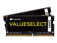 CORSAIR Value Select - DDR4 - sats - 16 GB: 2 x 8 GB - SO DIMM 260-pin - 2133 MHz / PC4-17000 - ej buffrad CMSO16GX4M2A2133C15