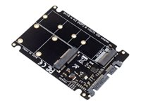 MicroConnect - adapter för lagringsfack - M.2 Card / mSATA - SATA 6Gb/s MC-SSDSATACONV