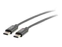 C2G 0.9m (3ft) USB C Cable - USB 2.0 (3A) - M/M USB Type C Cable - Black - USB typ C-kabel - 24 pin USB-C till 24 pin USB-C - 90 cm 88825
