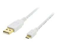 DELTACO MICRO-105 - USB-kabel - mikro-USB typ B till USB - 1 m MICRO-100