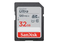 SanDisk Ultra - flash-minneskort - 32 GB - SDHC UHS-I SDSDUN4-032G-GN6IN