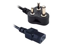 MicroConnect - strömkabel - BS 546 till power IEC 60320 C13 - 1.8 m PE010418INDIA
