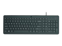 HP 150 - tangentbord - brittisk - svart Inmatningsenhet 664R5AA#ABU