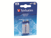 Verbatim batteri x 9V - alkaliskt 49924