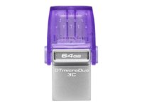 Kingston DataTraveler microDuo 3C - USB flash-enhet - 64 GB DTDUO3CG3/64GB