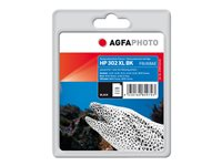 AgfaPhoto - svart - kompatibel - återanvänd - bläckpatron (alternativ för: HP 302XL, HP F6U68AE) APHP302XLB