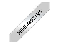 Brother HGE-M931V5 - bandlaminat - 5 kassett(er) - Rulle (1,2 cm x 8 m) HGEM931V5
