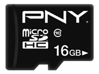 PNY Performance Plus - flash-minneskort - 16 GB - microSDHC P-SDU16G10PPL-GE