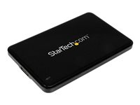 StarTech.com Hårddiskkabinett för 2,5" SATA SSD/HDD-enheter - USB 3.0 - 7 mm - förvaringslåda - SATA 6Gb/s - USB 3.0 S2510BPU337