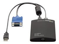 StarTech.com KVM-enhet till USB 2.0 akutvagn-adapter för bärbara datorer - omkopplare för tangentbord/video/mus - 1 portar NOTECONS01