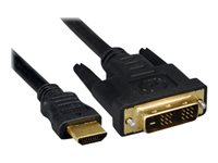 MicroConnect adapterkabel - HDMI / DVI - 1.5 m HDM191811.5