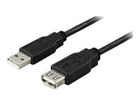 DELTACO - USB-förlängningskabel - USB till USB - 5 m USB2-14S