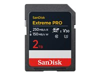 SanDisk Extreme Pro - flash-minneskort - 2 TB - SDXC UHS-I SDSDXXD-2T00-GN4IN