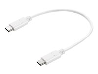Sandberg - USB typ C-kabel - 24 pin USB-C till 24 pin USB-C - 20 cm 136-30