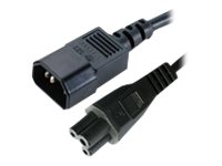 MicroConnect Power Cord Notebook - strömkabel - IEC 60320 C5 till IEC 60320 C14 - 1 m PE080610