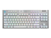 Logitech G915 TKL Tenkeyless LIGHTSPEED Wireless RGB Mechanical Gaming Keyboard - tangentbord - QWERTY - nordiskt (danska/finska/norska/svenska) - vit Inmatningsenhet 920-009663