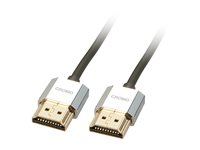 Lindy CROMO Slim High Speed HDMI Cable with Ethernet - HDMI-kabel med Ethernet - 50 cm 41670