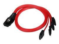 StarTech.com 50 cm SFF-8087 till 4x SATA - intern Mini SAS till SATA omvänd kabel - SATA/SAS-kabel - 50 cm SAS8087S4R50