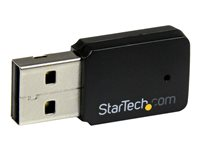 StarTech.com USB 2.0 AC600 trådlös-AC-nätverksadapter med mini dual-band - 1T1R 802.11ac WiFi-adapter - nätverksadapter - USB 2.0 USB433WACDB