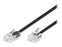 MicroConnect Modular - nätverkskabel - 3 m - svart MPK453S