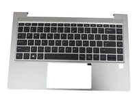 HP - ersättningstangentbord för bärbar dator - med ClickPad - internationell engelska - med övre skydd Inmatningsenhet M23770-B31