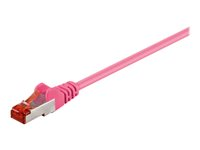 MicroConnect nätverkskabel - 25 cm - rosa B-FTP60025PI