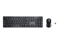 Kensington Pro Fit Low-Profile Desktop Set - sats med tangentbord och mus - amerikansk Inmatningsenhet K75230US