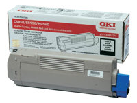 OKI - Svart - original - tonerkassett - för OKI MC560dn, MC560n; C5850dn, 5850n, 5950cdtn, 5950dn, 5950dtn, 5950n 43865724