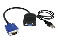StarTech.com VGA-videosplitter med 2 portar - USB-driven - linjedelare för video - 2 portar ST122LE