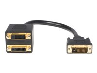 StarTech.com 30 cm DVI-D till 2x DVI-D digital video splitter kabel – M/F - linjedelare för video - DVI - 30.5 cm DVISPL1DD