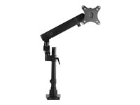 StarTech.com Desk Mount Monitor Arm with 2x USB 3.0 ports, Pole Mount Full Motion Single Arm Monitor Mount up to 17.6lbs/8kg VESA Display, Ergonomic Articulating Monitor Arm, Clamp/Grommet - Small Footprint Design (ARMPIVOT2USB3) monteringssats - för Bildskärm - svart ARMPIVOT2USB3