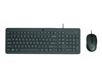 HP 150 - sats med tangentbord och mus - AZERTY - belgisk - svart Inmatningsenhet 240J7AA#AC0